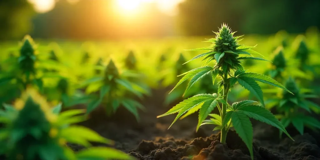 CBD Tangie (1:15) outdoor plants growing under natural sunlight and high CBD-to-THC balance.