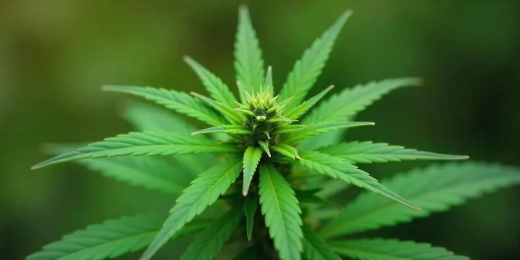 Carmagnola CBD plant in flowering stage.