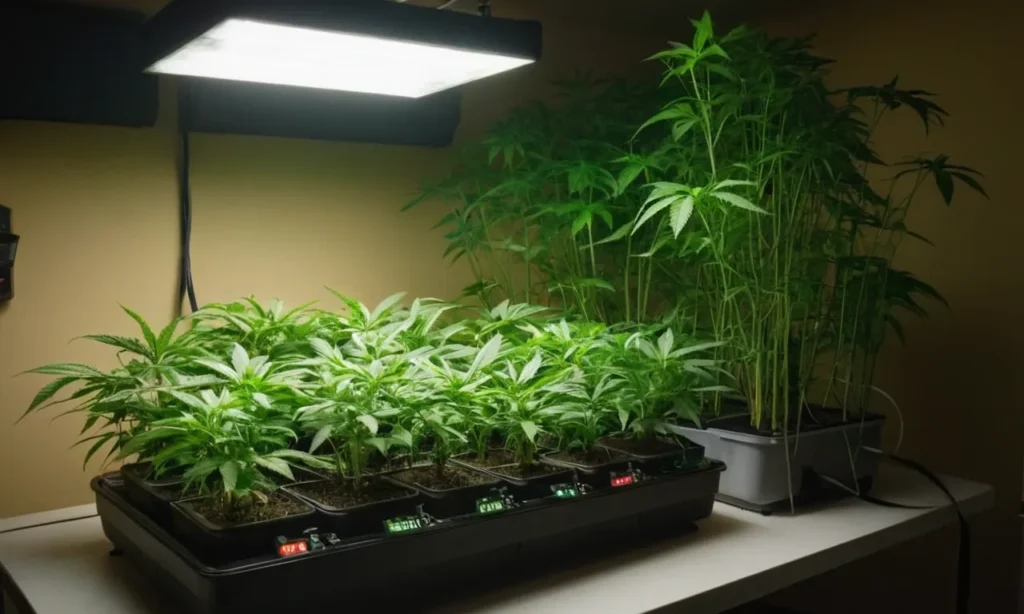 Efficient indoor grow setup for Chemdog Fast Version with LED lighting. Perfect for tight schedules and growers who value speed and quality.