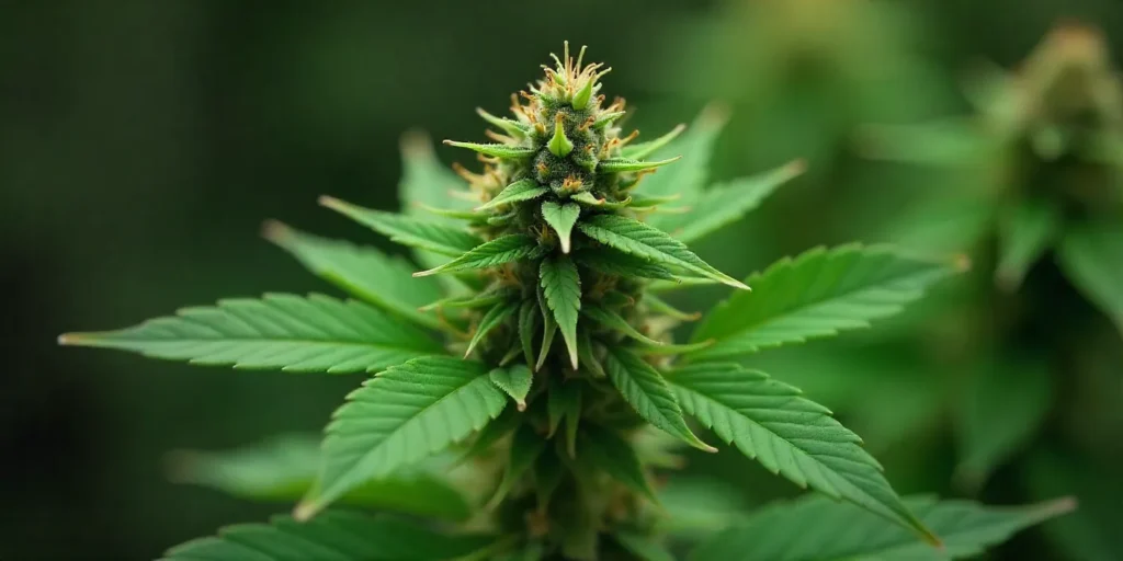 Grow CBD Shishkaberry x Candida (1:2) : resinous bud.