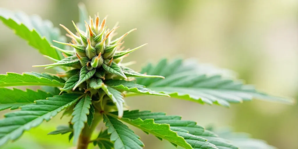 Grow CBD Strawberry (1:15) Early flowering bud.