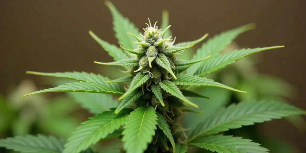 Grow CBD Very Cherry Berry plant in flowering phase, highlighting dense structure and high CBD potential for quality cultivation.