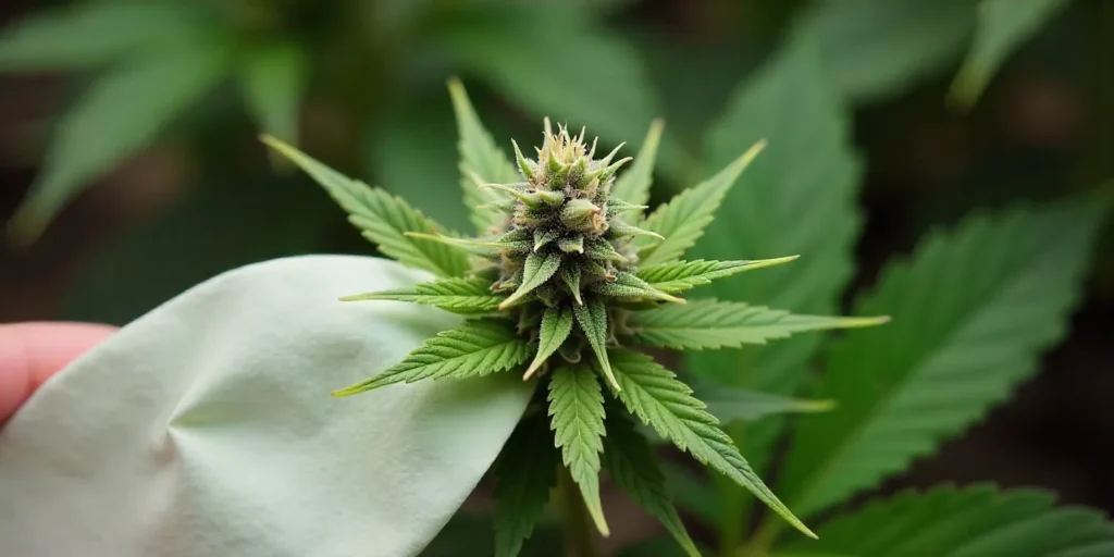 Grow CBD Strawberry (1:15): Indoor cultivation and trichome check.