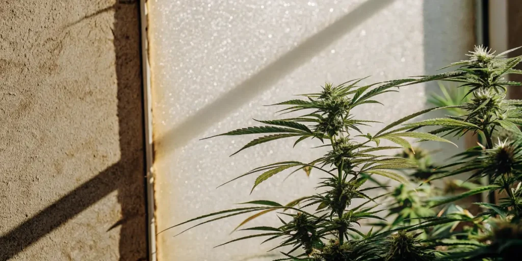 Extreme macro image of enzymes bonding to cannabinoid molecules