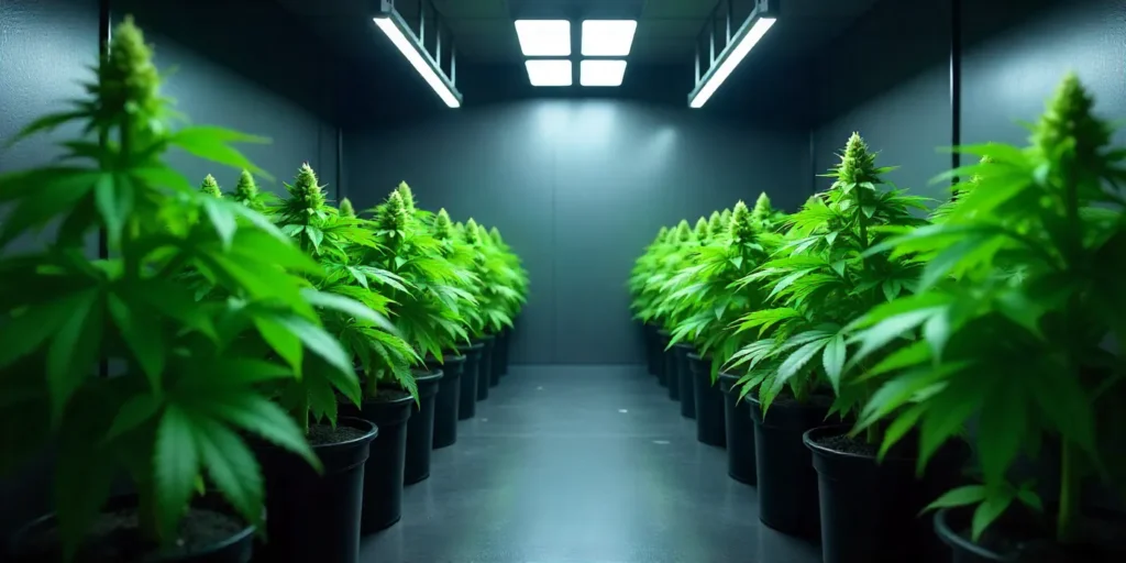 Indoor grow setup for Chemdog Diesel Auto cultivation.