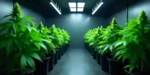 Indoor grow setup for Chemdog Diesel Auto cultivation.