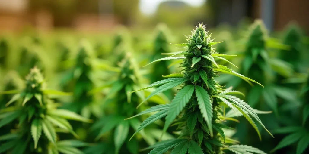 Grow Cheesecake X Gelato Auto cannabis outdoors in full bloom.