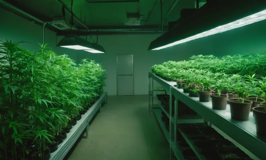 Indoor setup to grow Cinderella 99 x Somango under fluorescent light.