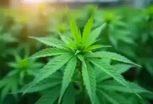 Healthy cannabis plant growing under sunlight: strains for 2026.