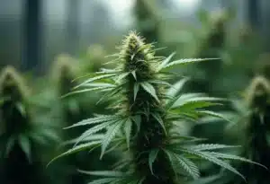 Dark Star Fast Version cannabis plant in advanced flowering stage.