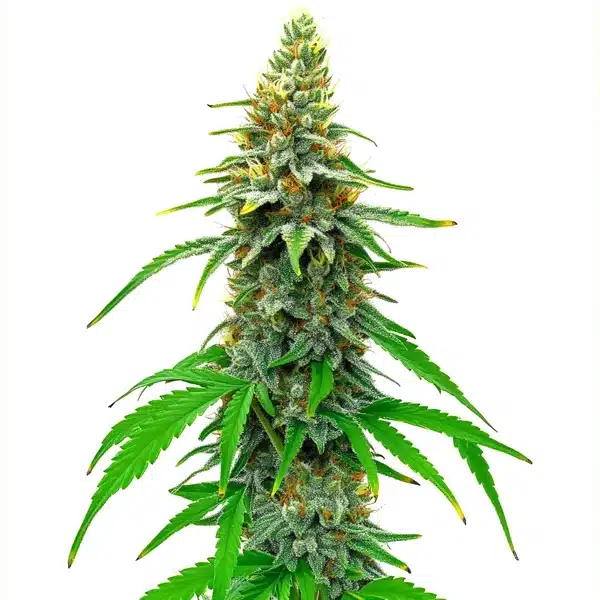 white rhino regular cannabis plant with thick colas