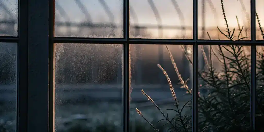 Macro shot of trichomes on a cannabis leaf under controlled light.