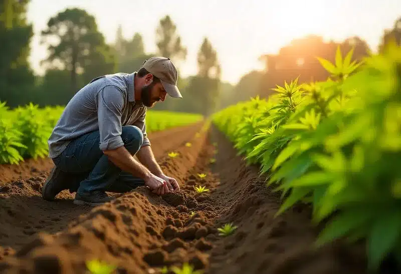 Outdoor-grown Gelato x London Pound Cake thrives in sunlight, producing dense buds with sweet, creamy aromas and top-tier THC potential.