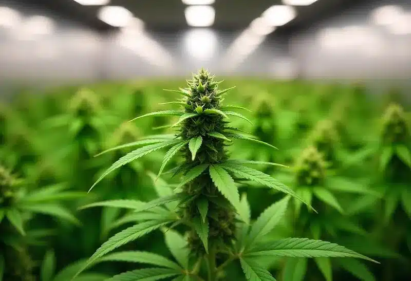 Resin-loaded Girl Scout Cookies x Cheese flowers maturing indoors, showcasing tight, trichome-covered buds and potent hybrid genetics.