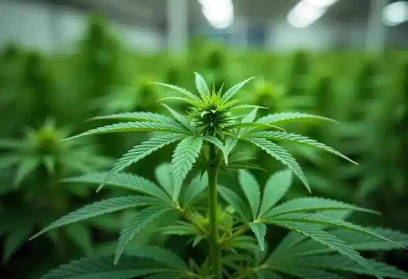 Girl Scout Cookies x Blue Head Band in vegetative stage.