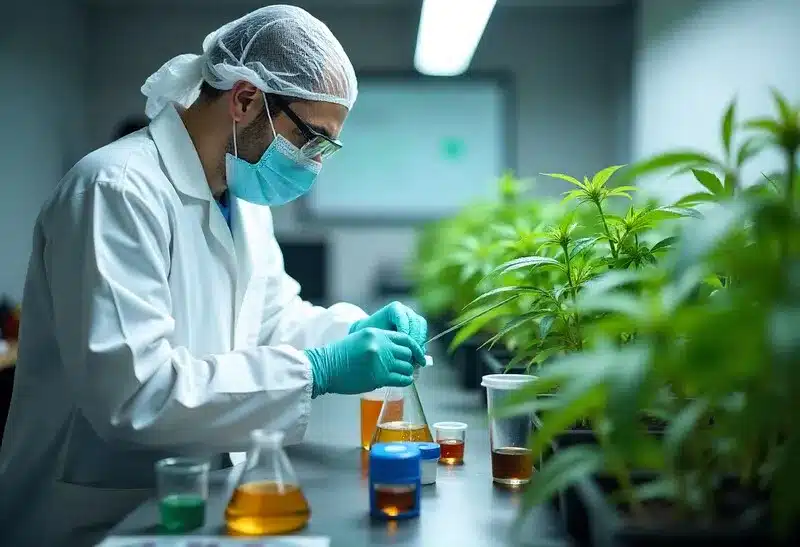 Scientific analysis of Gelato x Kosher Kush to verify cannabinoid and terpene profile.