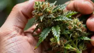Amnesia Kush Regular Harvesting Dense and Resinous Buds