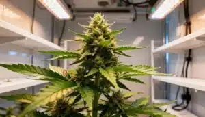 Amnesia Lemon Cake Boom Regular: Indoor Flowering Under LED Lights.