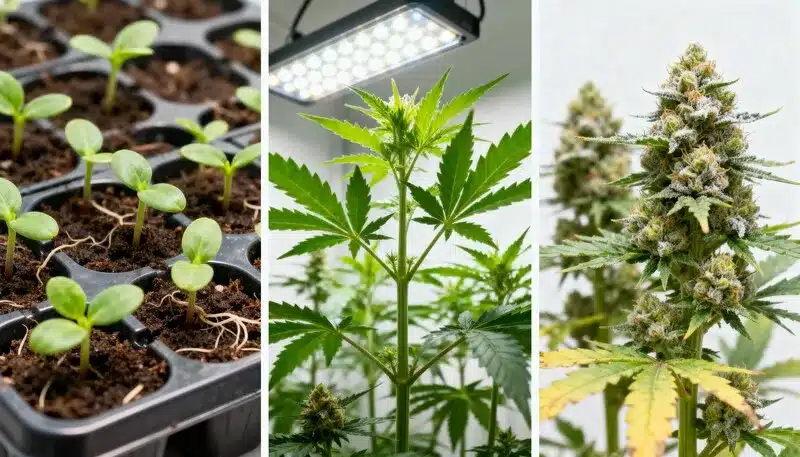 Auto Northern Lights CBD Complete Growth Cycle from Seed to Harvest.